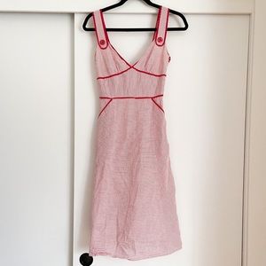 Anthropologie Viola Seersucker A-Line Dress